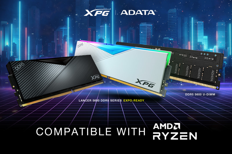威剛科技推出 XPG LANCER DDR5 5600 電競記憶體支援 AMD EXPO，ADATA 與 XPG 全系列 DDR5 相容 AMD 最新平台
