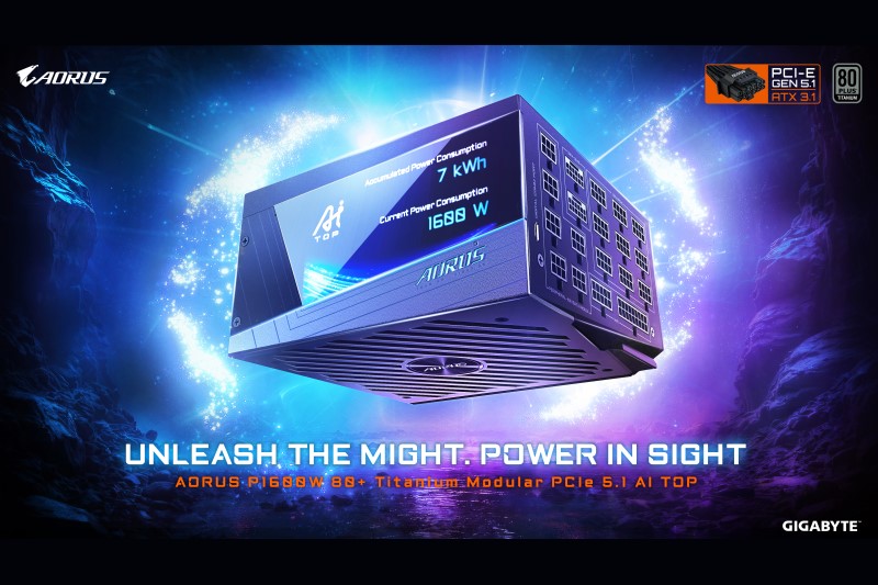 技嘉發布 AORUS P1600W 電源供應器，1600W 鈦金級強悍電源輸出