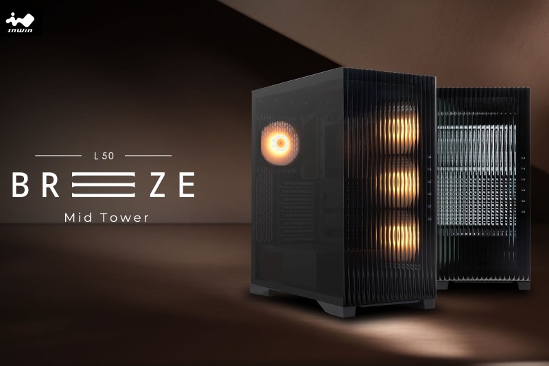迎廣科技發布 InWin L50 BREEZE，業界首創長虹玻璃景觀機殼