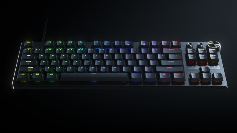 雷蛇 發布 Razer Huntsman V3 Pro Low-profile Tenkeyless 8KHz，全球首款類比式光學矮軸電競鍵盤 - 老貓測3C