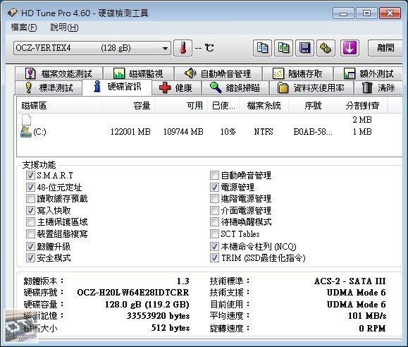 OCZ Vertex 4 128GB SATA 3 固態硬碟 評測 (1.4RC韌體)，Indilinx Everest 2 控制晶片 - 老貓測3C